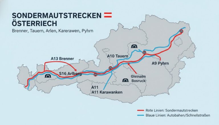 Sondermautstrecken in Österreich: Brenner, Tauern, Arlberg und Co. im Überblick