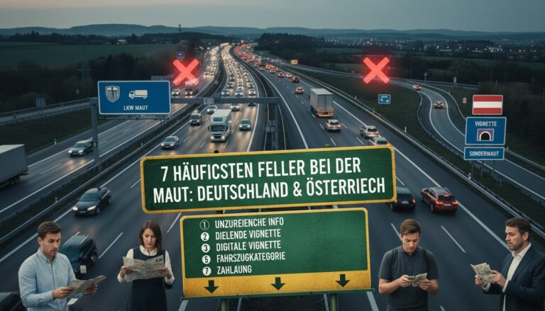 Die 7 häufigsten Fehler bei der Maut auf Reisen durch Deutschland und Österreich
